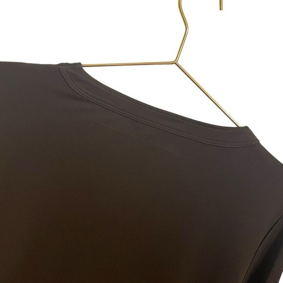 Lauren Ralph Lauren Brown Lace Up Long Sleeve V Neck Top Size XL - Picture 6 of 7